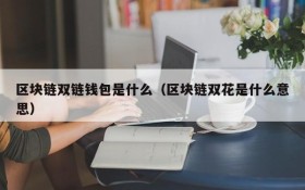 区块链双链钱包是什么（区块链双花是什么意思）