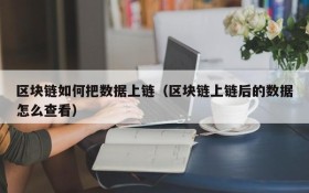 区块链如何把数据上链（区块链上链后的数据怎么查看）